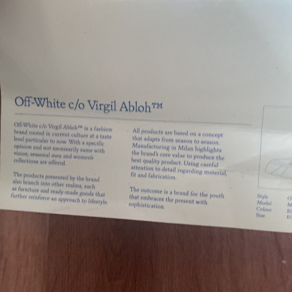 Off white mid tops( basically new) - Picture 2 of 7